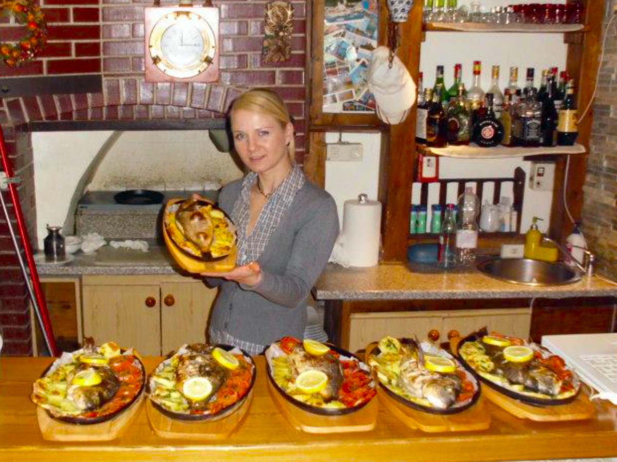 Pesce in Teglia Ristorante Lo Zodiaco Oulx